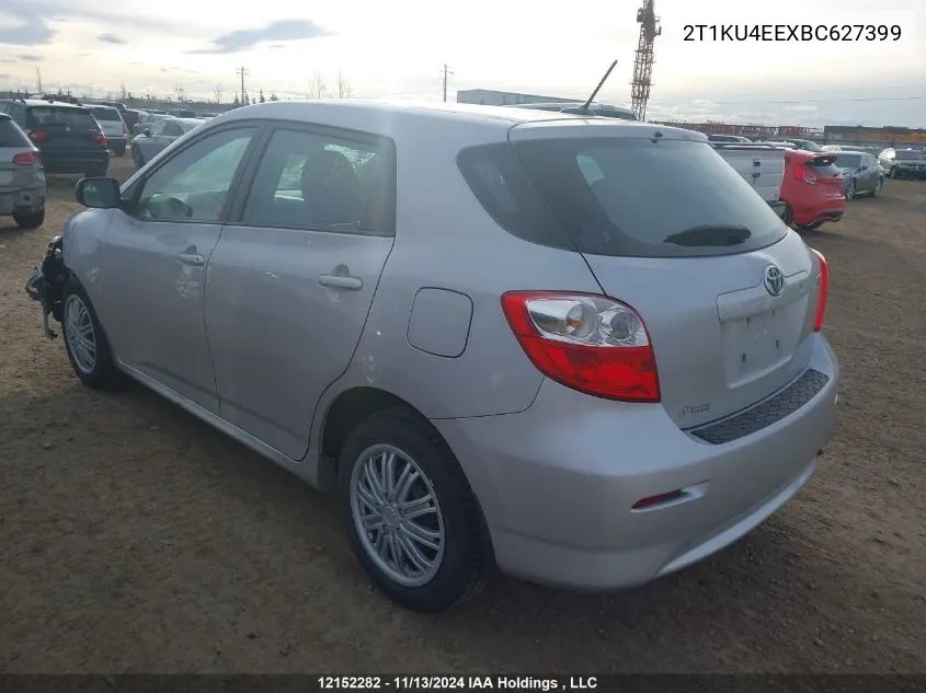 2011 Toyota Corolla Matrix VIN: 2T1KU4EEXBC627399 Lot: 12152282