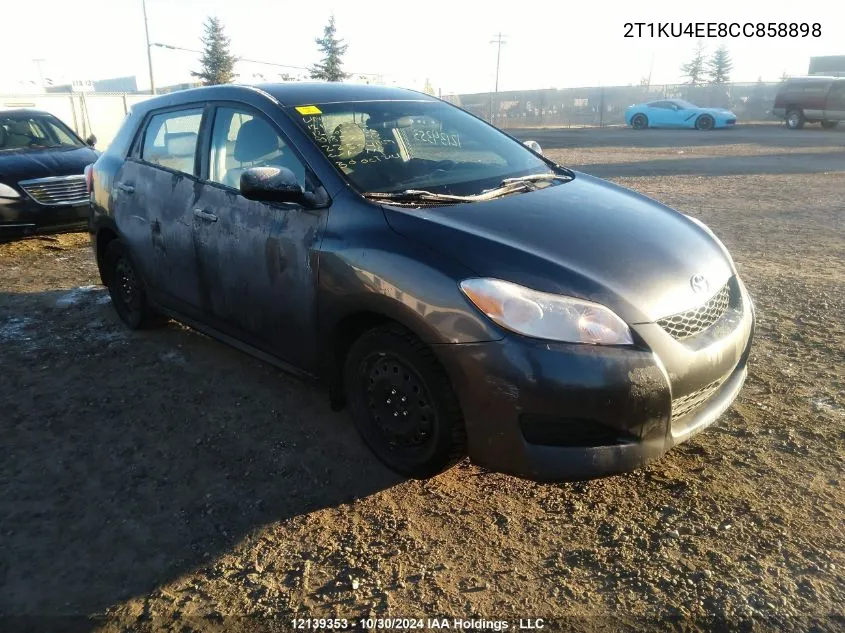 2012 Toyota Corolla Matrix VIN: 2T1KU4EE8CC858898 Lot: 12139353