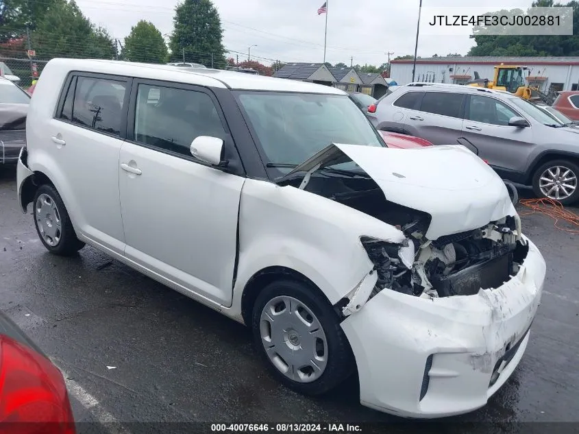 2012 Scion Xb VIN: JTLZE4FE3CJ002881 Lot: 40076646