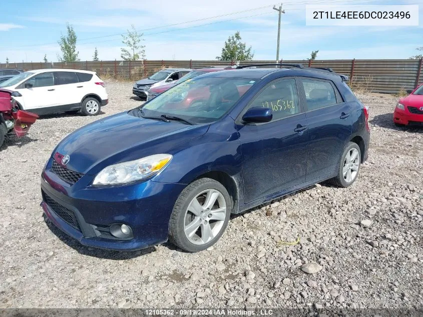 2T1LE4EE6DC023496 2013 Toyota Corolla Matrix S