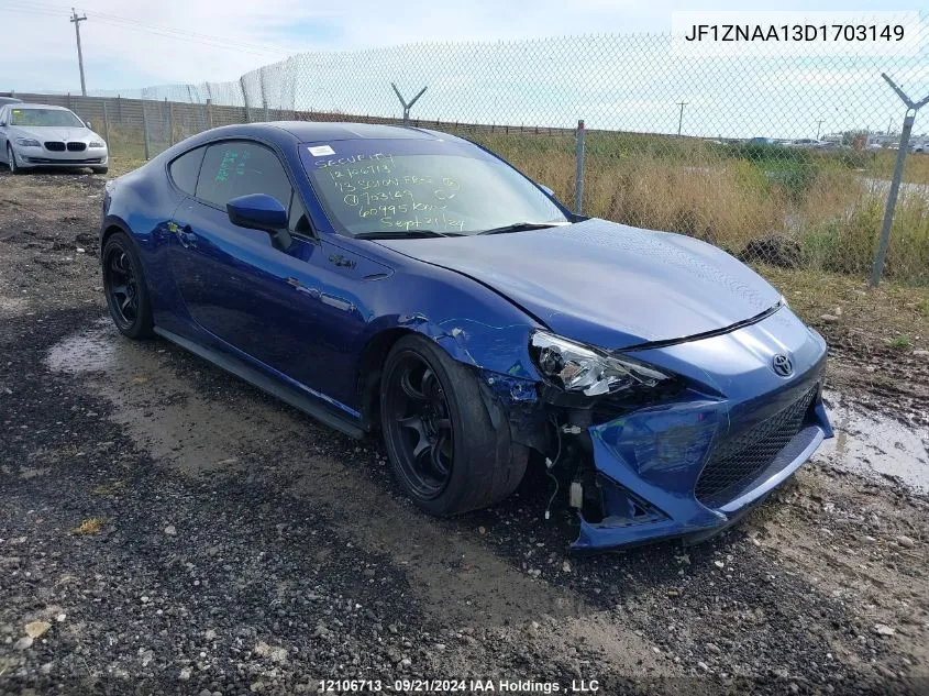 JF1ZNAA13D1703149 2013 Toyota Scion Fr-S