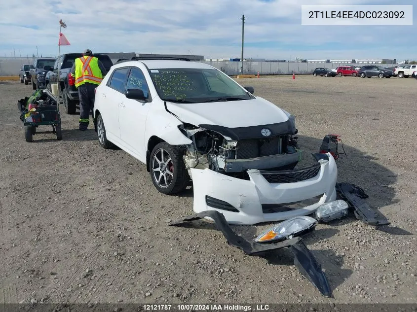 2013 Toyota Corolla Matrix S VIN: 2T1LE4EE4DC023092 Lot: 12121787