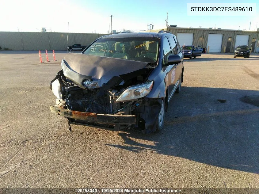 5TDKK3DC7ES489610 2014 Toyota Sienna Le V6