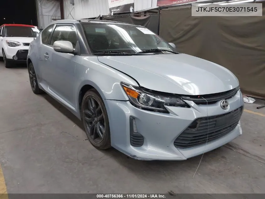 2014 Toyota Scion Tc 10 Series VIN: JTKJF5C70E3071545 Lot: 40756366