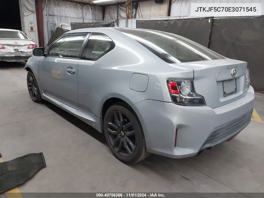 2014 Toyota Scion Tc 10 Series VIN: JTKJF5C70E3071545 Lot: 40756366