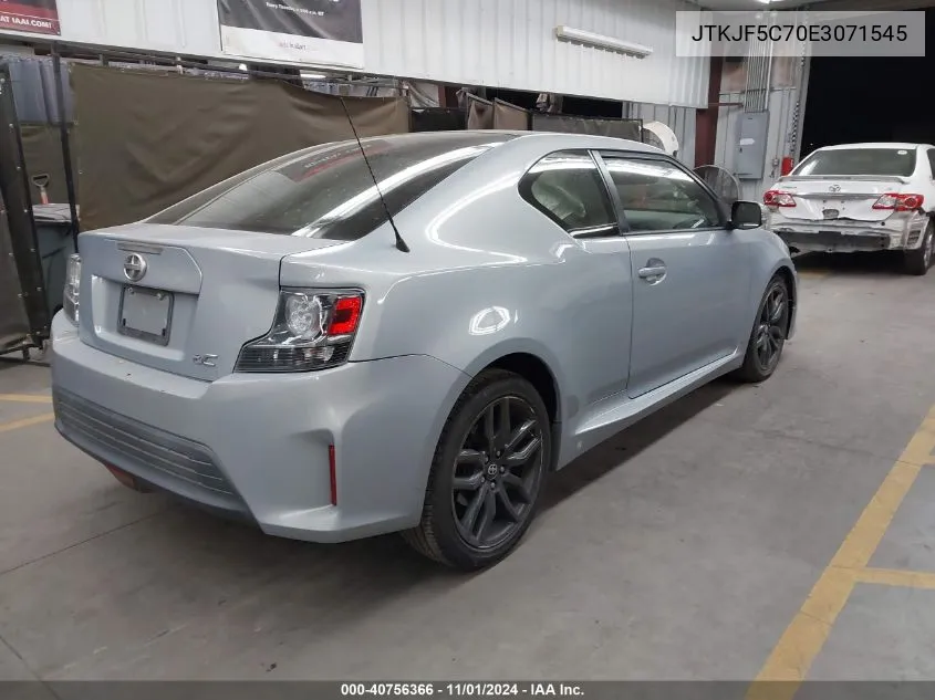 2014 Toyota Scion Tc 10 Series VIN: JTKJF5C70E3071545 Lot: 40756366