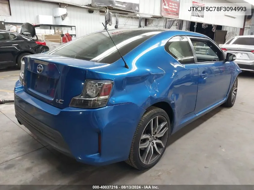 2015 Scion Tc VIN: JTKJF5C78F3094993 Lot: 40037216