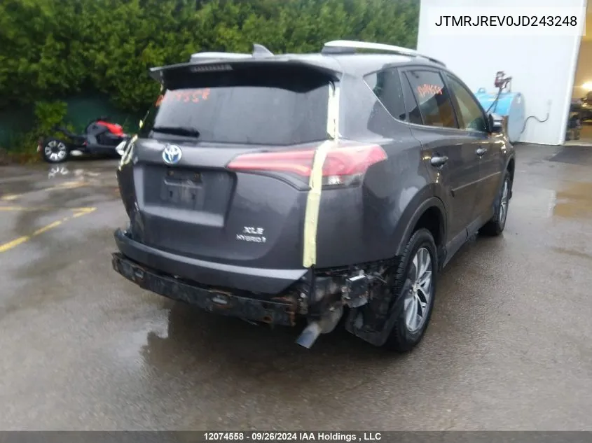 JTMRJREV0JD243248 2018 Toyota Rav4 Hv Le Plus/Xle