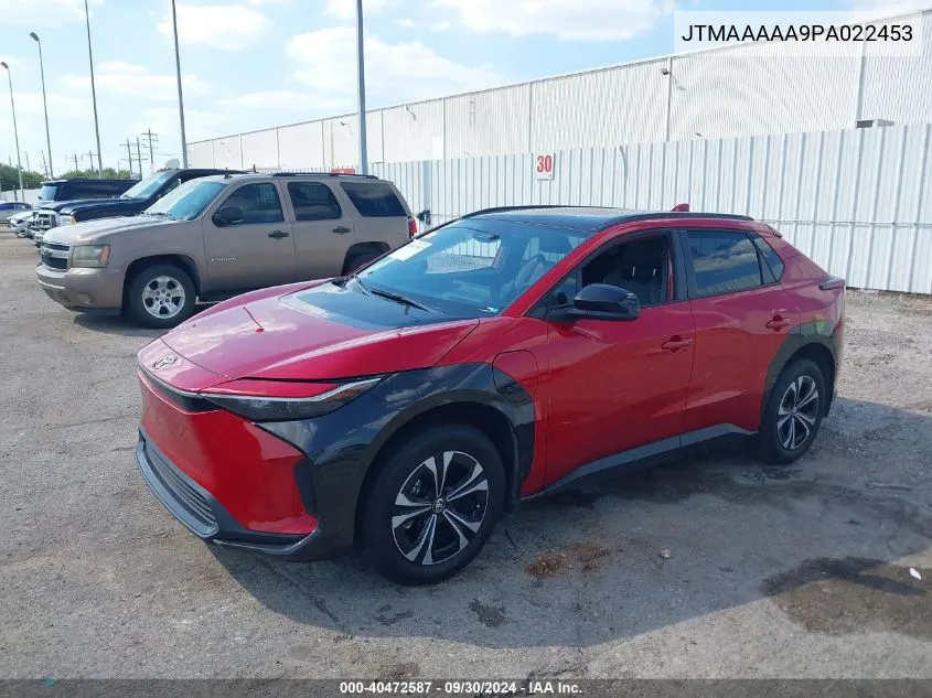 2023 Toyota Bz4X Xle VIN: JTMAAAAA9PA022453 Lot: 40472587