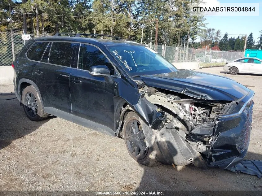 2024 Toyota Grand Highlander Limited VIN: 5TDAAAB51RS004844 Lot: 40695500