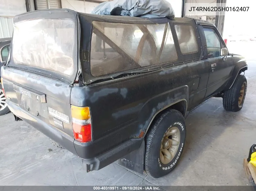 1987 Toyota 4Runner Rn60 VIN: JT4RN62D5H0162407 Lot: 40319971