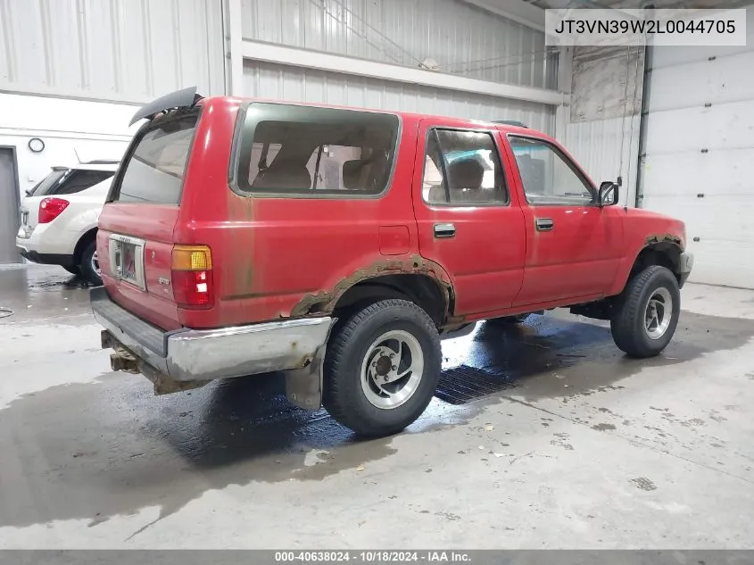 1990 Toyota 4Runner Vn39 Sr5 VIN: JT3VN39W2L0044705 Lot: 40638024