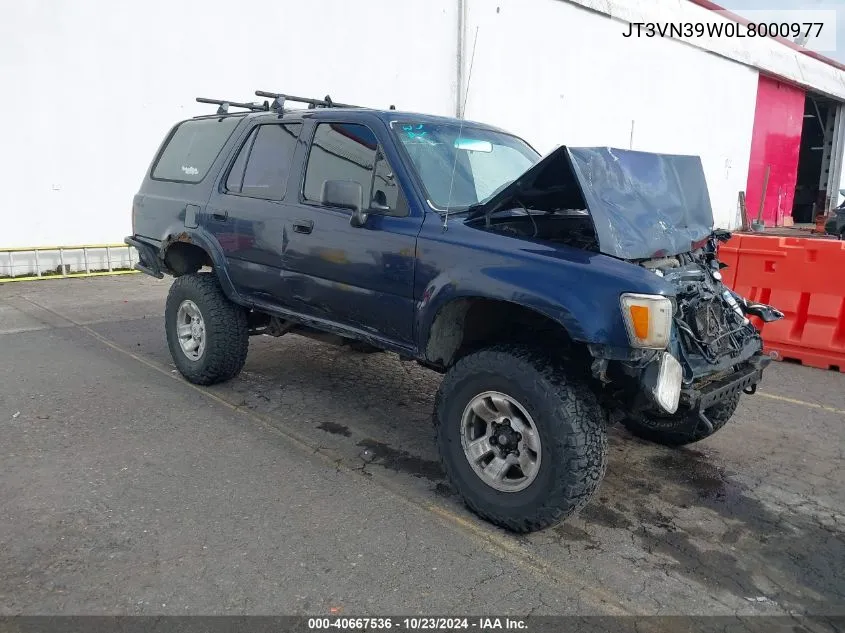 1990 Toyota 4Runner Vn39 Sr5 VIN: JT3VN39W0L8000977 Lot: 40667536