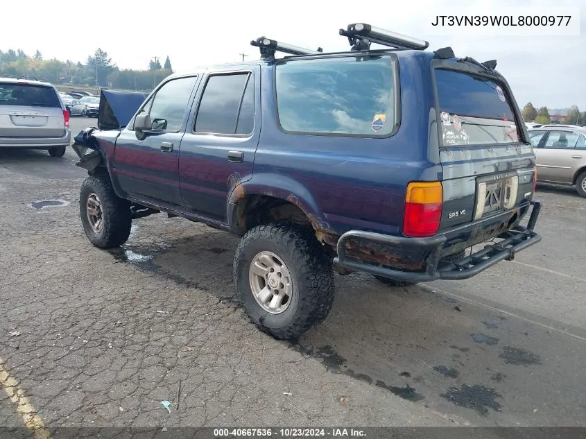 1990 Toyota 4Runner Vn39 Sr5 VIN: JT3VN39W0L8000977 Lot: 40667536