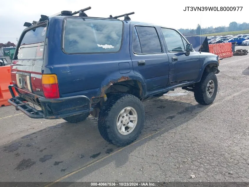 1990 Toyota 4Runner Vn39 Sr5 VIN: JT3VN39W0L8000977 Lot: 40667536