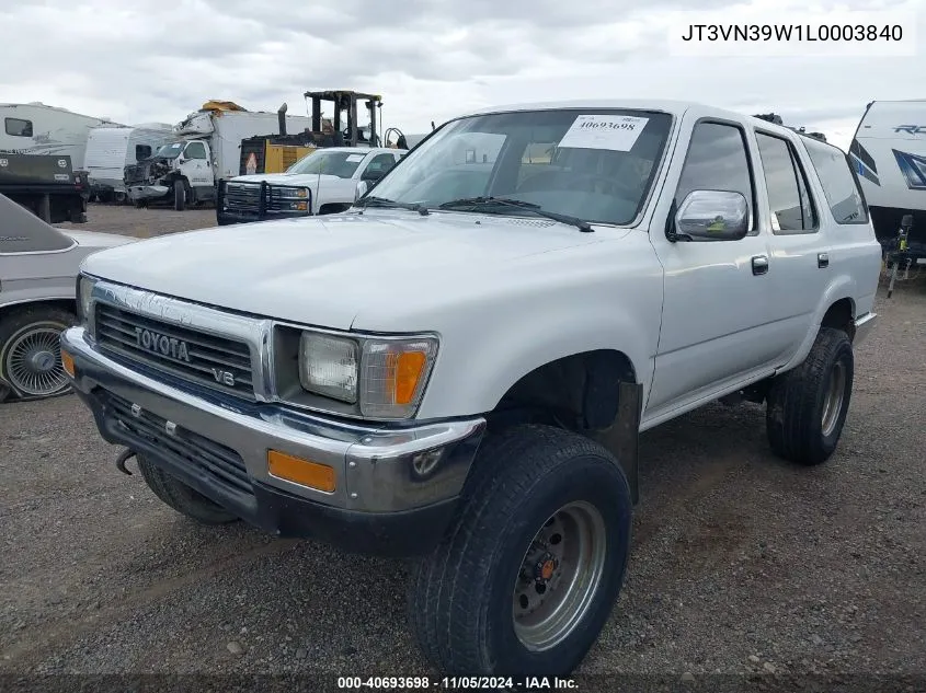 1990 Toyota 4Runner Vn39 Sr5 VIN: JT3VN39W1L0003840 Lot: 40693698