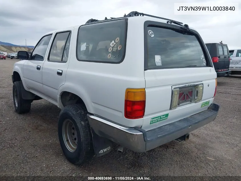 1990 Toyota 4Runner Vn39 Sr5 VIN: JT3VN39W1L0003840 Lot: 40693698