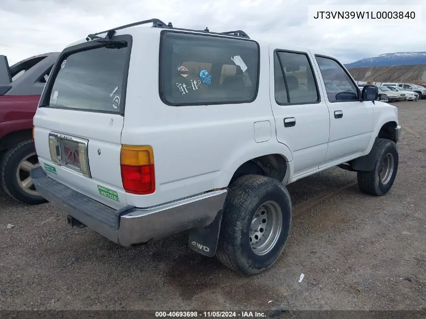 1990 Toyota 4Runner Vn39 Sr5 VIN: JT3VN39W1L0003840 Lot: 40693698