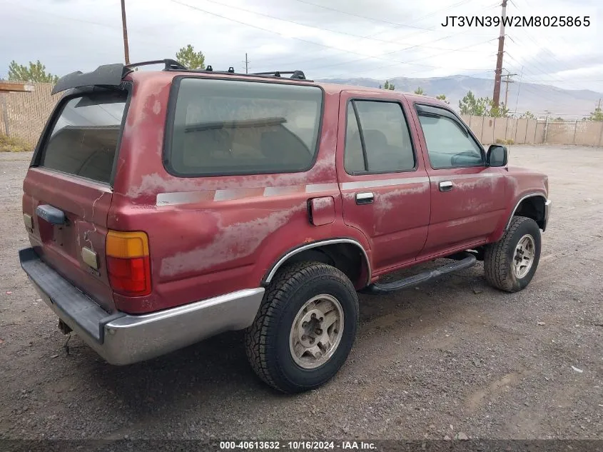 1991 Toyota 4Runner Vn39 Sr5 VIN: JT3VN39W2M8025865 Lot: 40613632