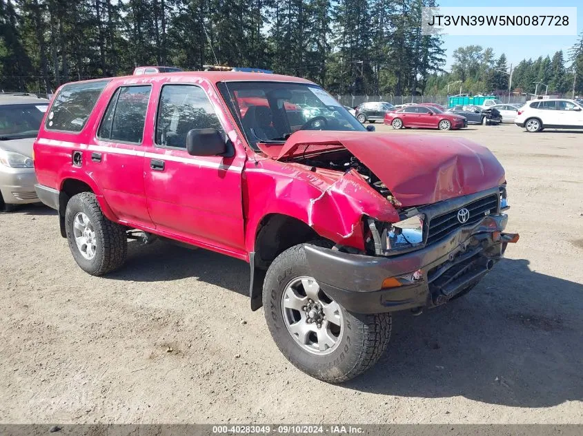 1992 Toyota 4Runner Vn39 Sr5 VIN: JT3VN39W5N0087728 Lot: 40283049