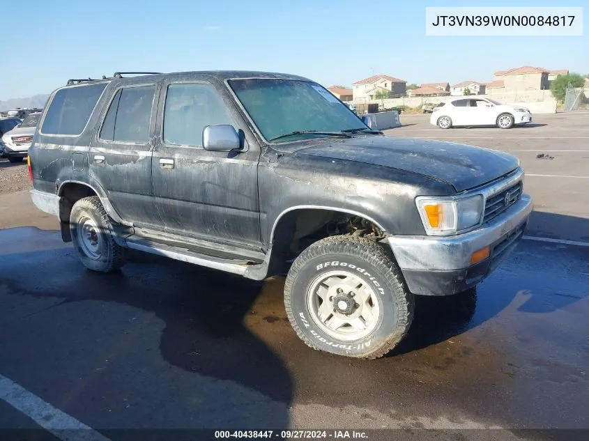 1992 Toyota 4Runner Vn39 Sr5 VIN: JT3VN39W0N0084817 Lot: 40438447