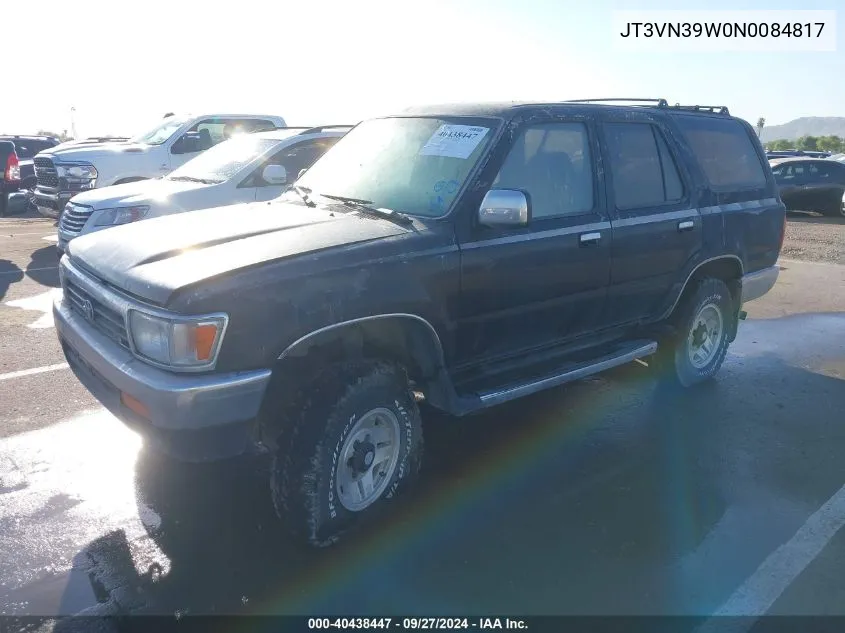 1992 Toyota 4Runner Vn39 Sr5 VIN: JT3VN39W0N0084817 Lot: 40438447