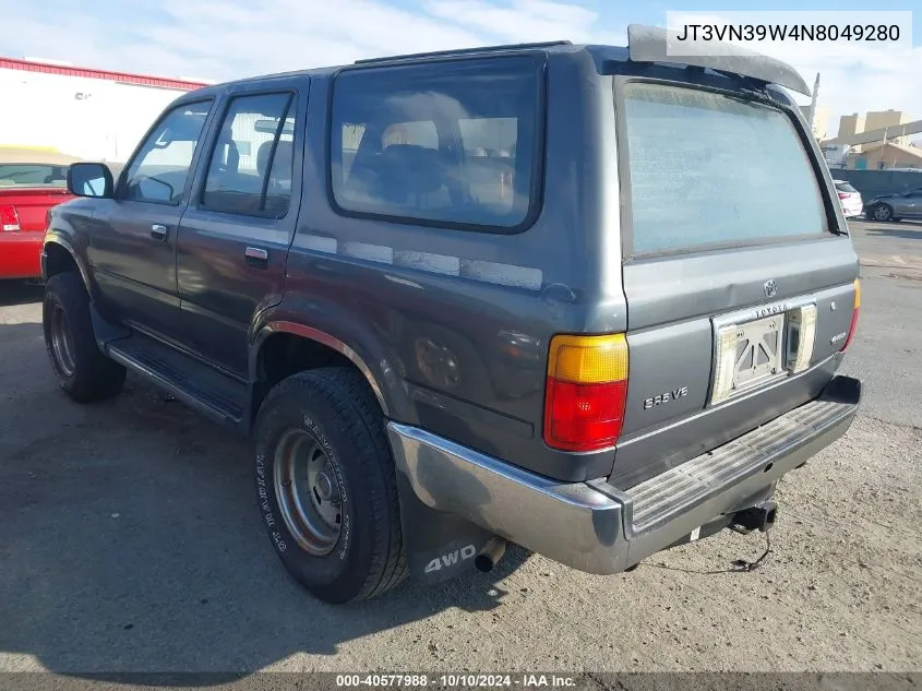 1992 Toyota 4Runner Vn39 Sr5 VIN: JT3VN39W4N8049280 Lot: 40577988