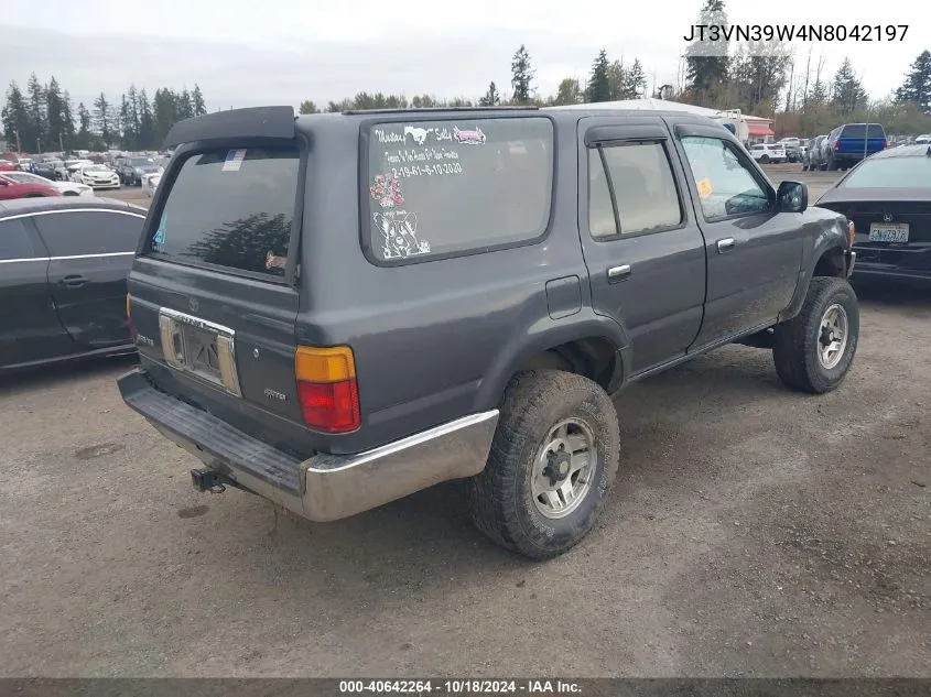 1992 Toyota 4Runner Vn39 Sr5 VIN: JT3VN39W4N8042197 Lot: 40642264