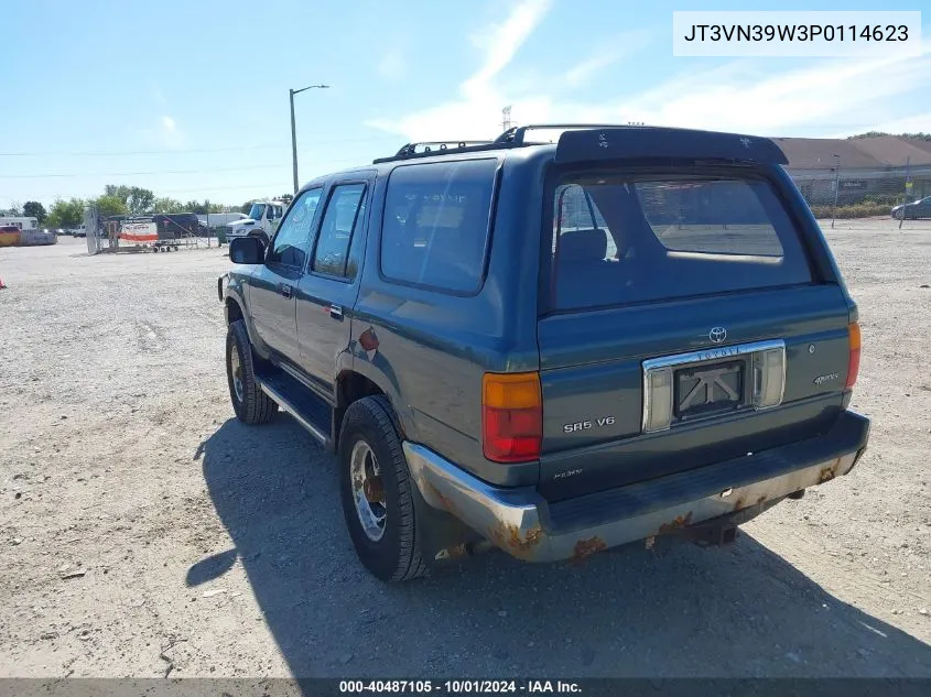 1993 Toyota 4Runner Vn39 Sr5 VIN: JT3VN39W3P0114623 Lot: 40487105