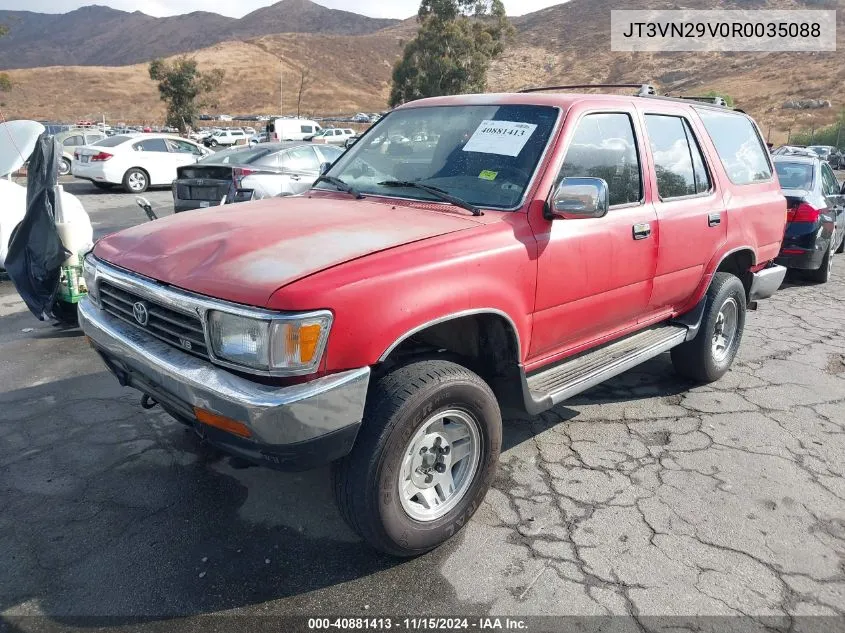 1994 Toyota 4Runner Vn29 Sr5 VIN: JT3VN29V0R0035088 Lot: 40881413