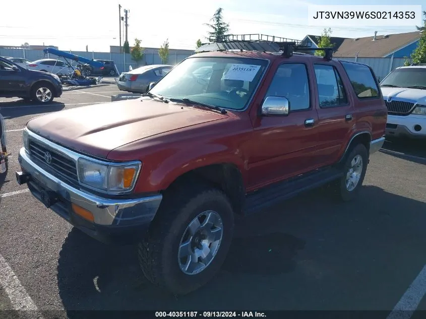 1995 Toyota 4Runner Vn39 Sr5 VIN: JT3VN39W6S0214353 Lot: 40351187