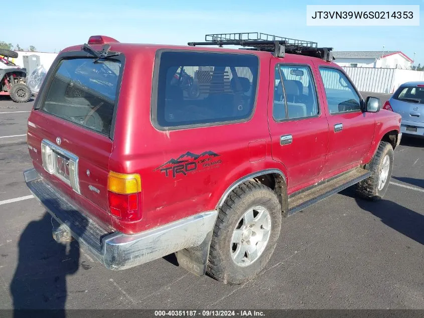 1995 Toyota 4Runner Vn39 Sr5 VIN: JT3VN39W6S0214353 Lot: 40351187