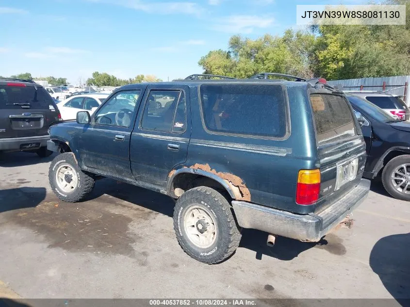 1995 Toyota 4Runner Vn39 Sr5 VIN: JT3VN39W8S8081130 Lot: 40537852