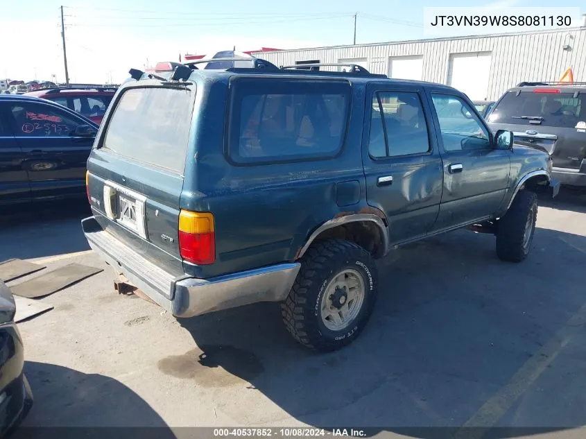 1995 Toyota 4Runner Vn39 Sr5 VIN: JT3VN39W8S8081130 Lot: 40537852