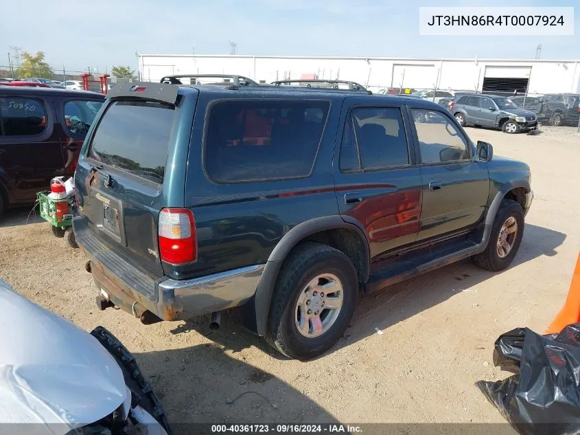 1996 Toyota 4Runner Sr5 VIN: JT3HN86R4T0007924 Lot: 40361723