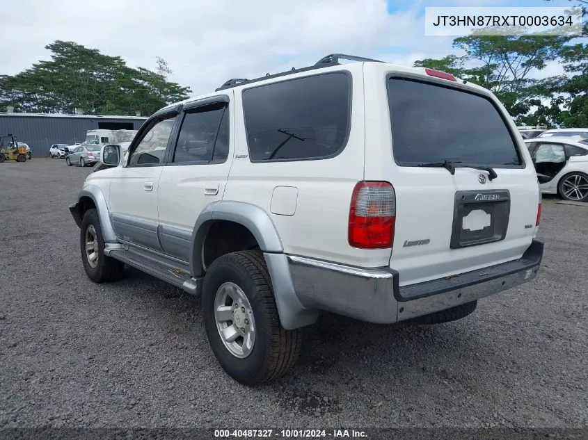 1996 Toyota 4Runner Limited VIN: JT3HN87RXT0003634 Lot: 40487327