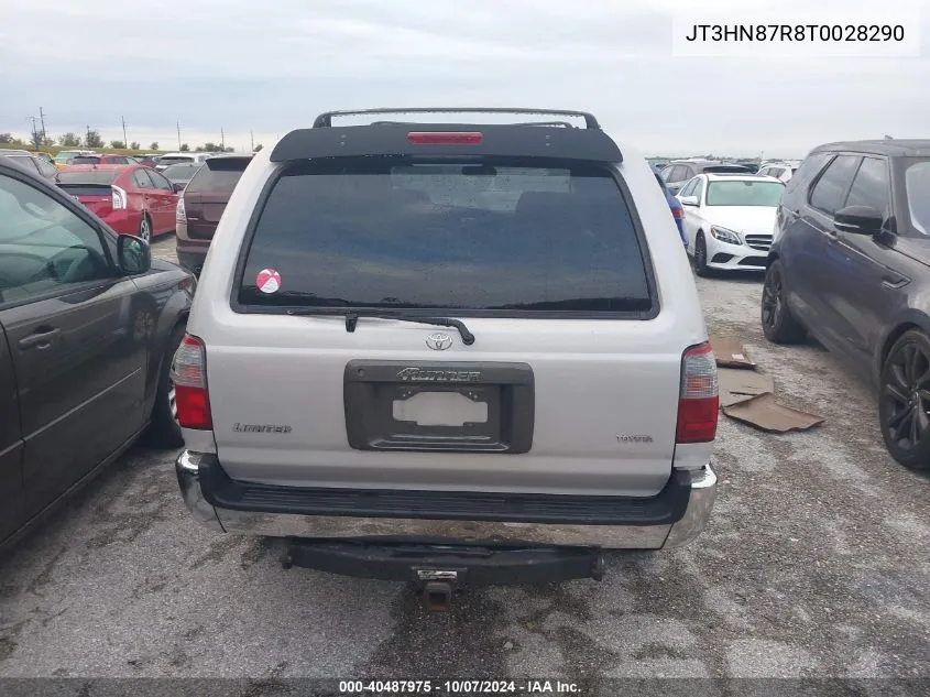 1996 Toyota 4Runner Limited VIN: JT3HN87R8T0028290 Lot: 40487975