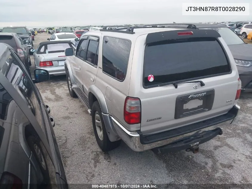 1996 Toyota 4Runner Limited VIN: JT3HN87R8T0028290 Lot: 40487975