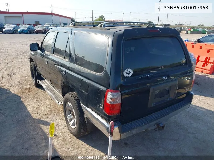 1996 Toyota 4Runner Sr5 VIN: JT3GN86R3T0017968 Lot: 40568135