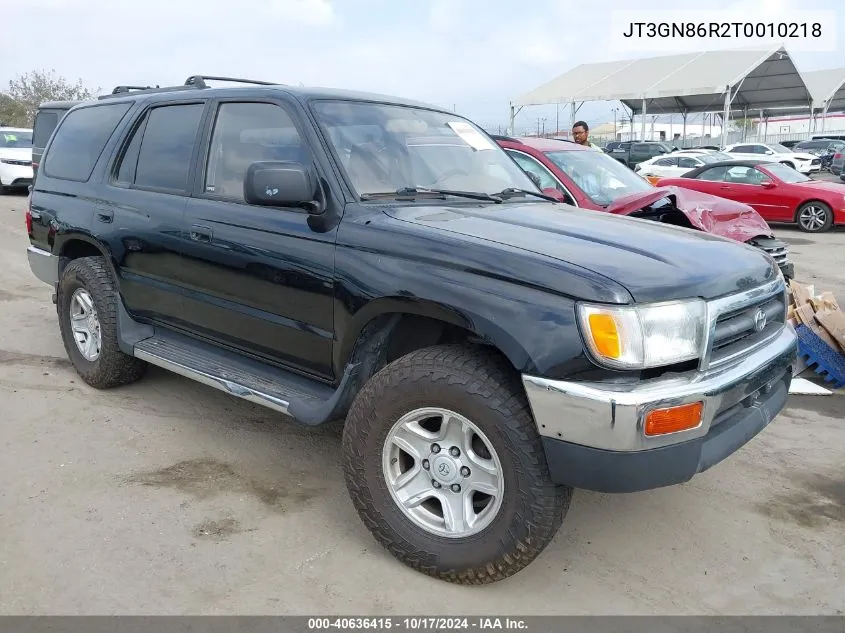 1996 Toyota 4Runner Sr5 VIN: JT3GN86R2T0010218 Lot: 40636415