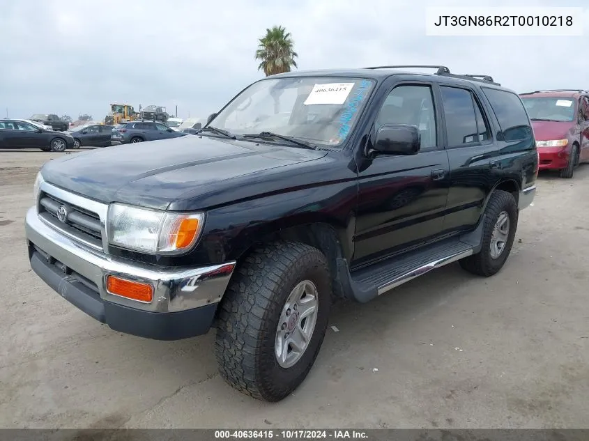 1996 Toyota 4Runner Sr5 VIN: JT3GN86R2T0010218 Lot: 40636415