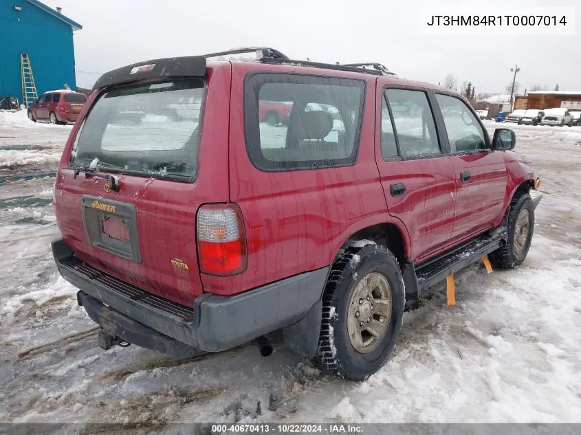 1996 Toyota 4Runner Sr5 VIN: JT3HM84R1T0007014 Lot: 40670413