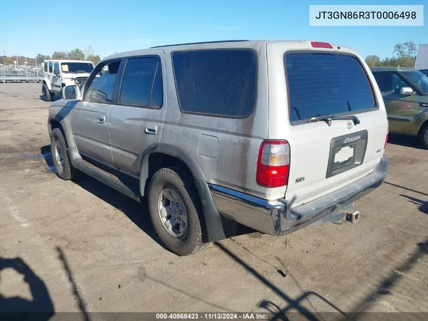 1996 Toyota 4Runner Sr5 VIN: JT3GN86R3T0006498 Lot: 40868423