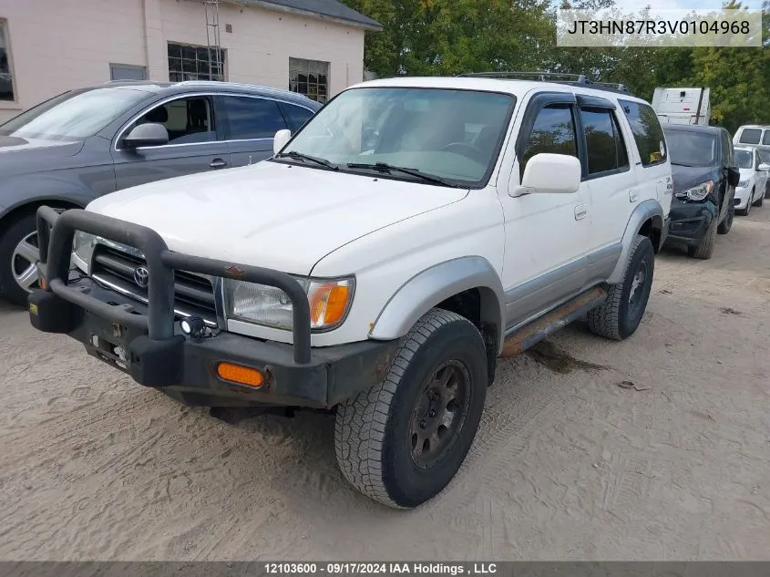 1997 Toyota 4Runner VIN: JT3HN87R3V0104968 Lot: 12103600