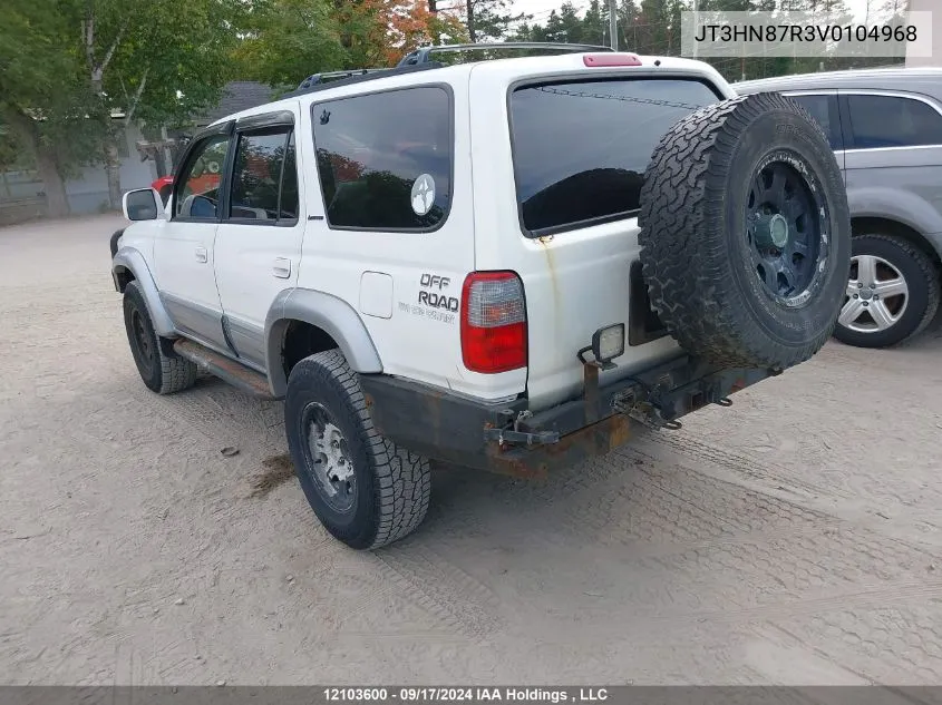 1997 Toyota 4Runner VIN: JT3HN87R3V0104968 Lot: 12103600