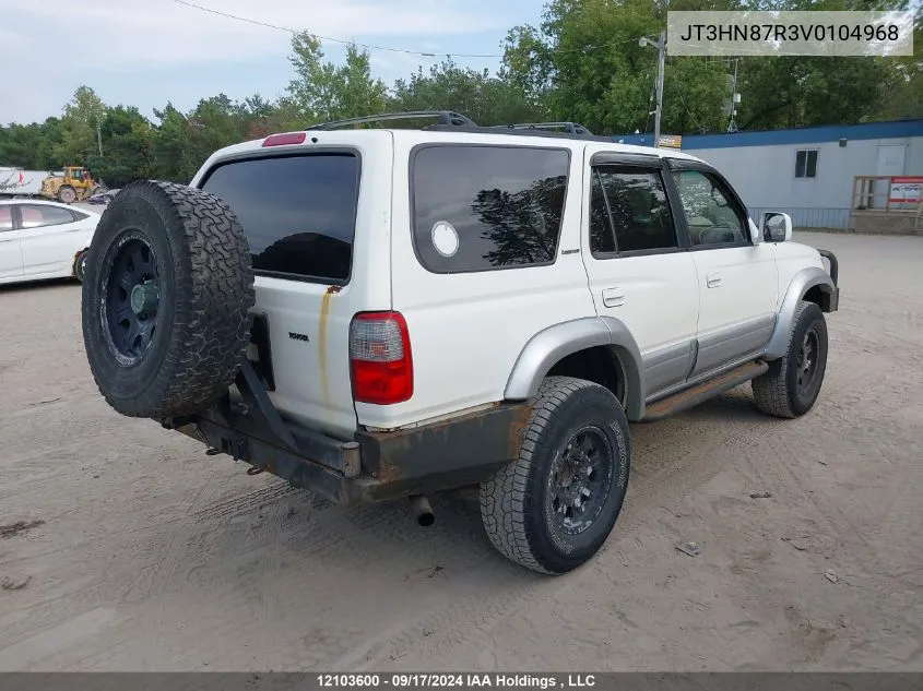 1997 Toyota 4Runner VIN: JT3HN87R3V0104968 Lot: 12103600