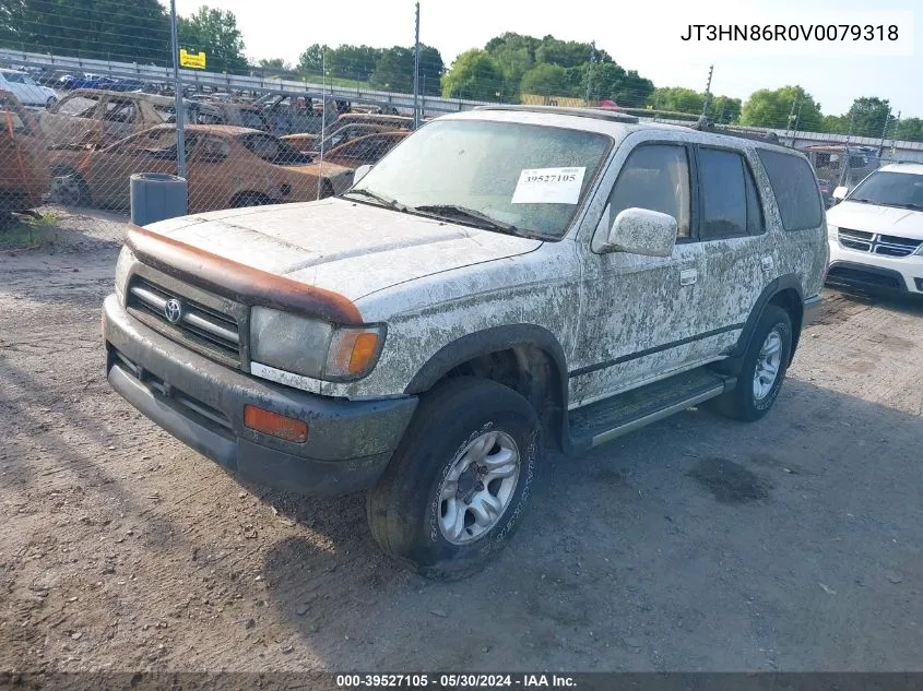 1997 Toyota 4Runner Sr5 V6 VIN: JT3HN86R0V0079318 Lot: 39527105