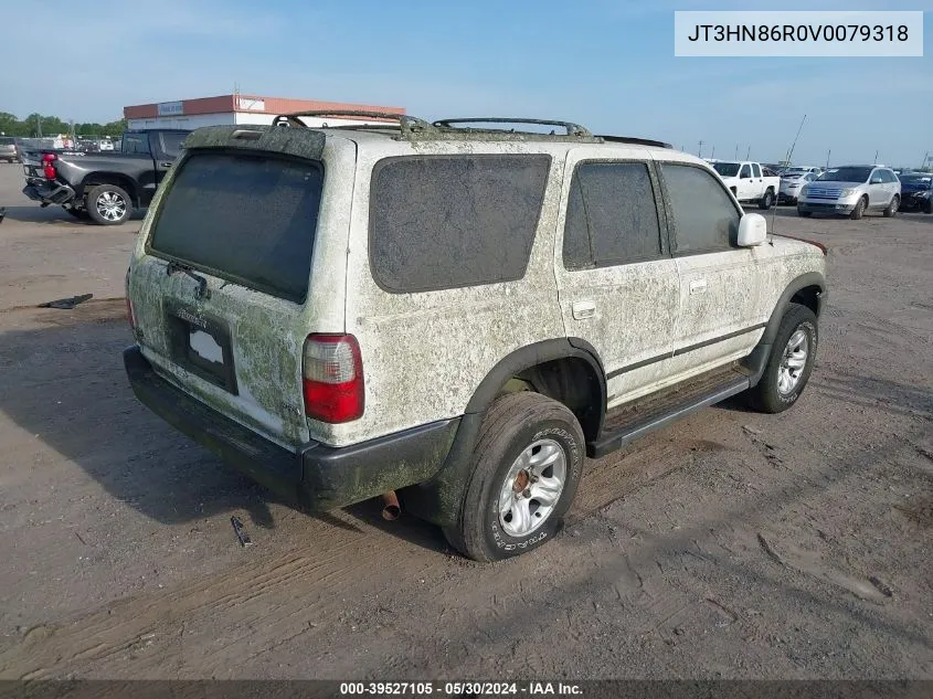 1997 Toyota 4Runner Sr5 V6 VIN: JT3HN86R0V0079318 Lot: 39527105