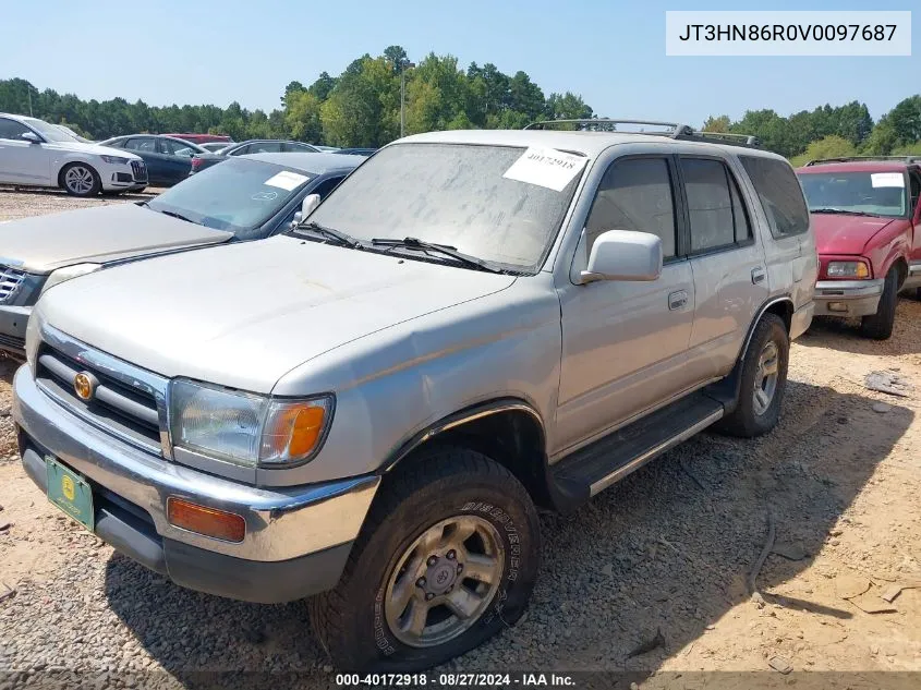 1997 Toyota 4Runner Sr5 V6 VIN: JT3HN86R0V0097687 Lot: 40172918