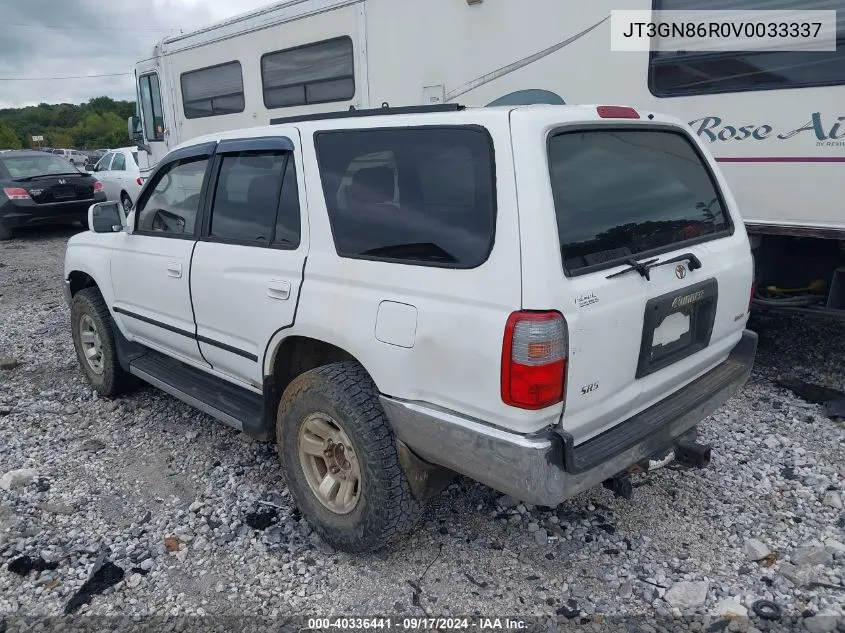 1997 Toyota 4Runner Sr5 V6 VIN: JT3GN86R0V0033337 Lot: 40336441